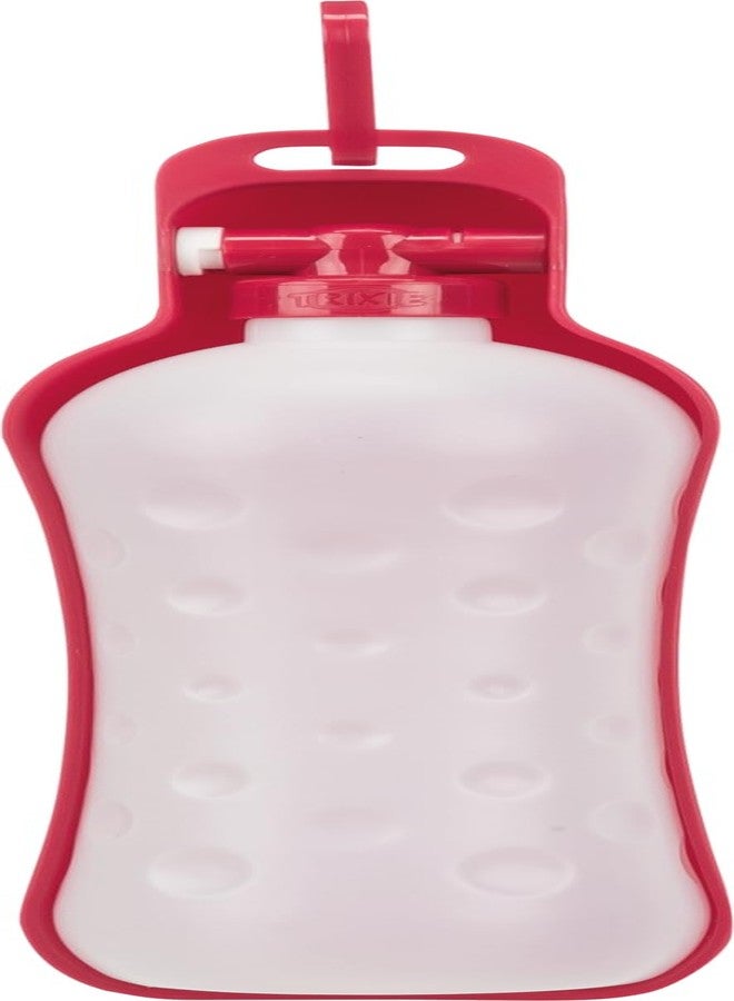 Trixie Portable Water Bottle with Bowl for Pets | 0.7 L Plastic Travel Bottle | Easy to Carry & Use | Keeps Pets Hydrated Outdoors | Suitable for Dogs & Cats - Image 2